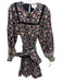 Cleobella Size S Black, Red, Multi Cotton Long Sleeve Above Knee Floral Dress Black, Red, Multi / S