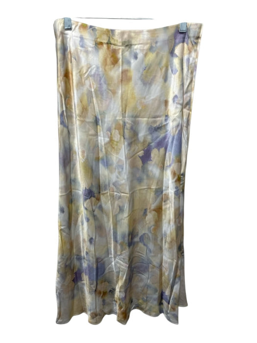 Rails Size L Gold, Blue, Multi Rayon & Viscose Elastic Waist Maxi Shimmer Skirt Gold, Blue, Multi / L
