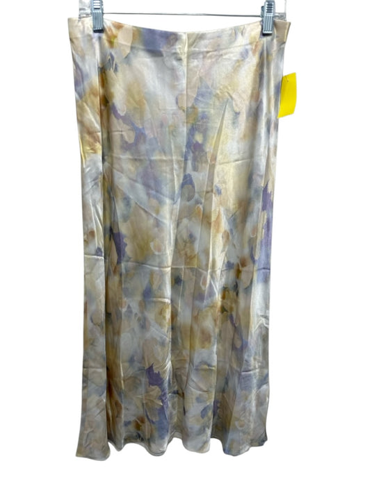 Rails Size L Gold, Blue, Multi Rayon & Viscose Elastic Waist Maxi Shimmer Skirt Gold, Blue, Multi / L