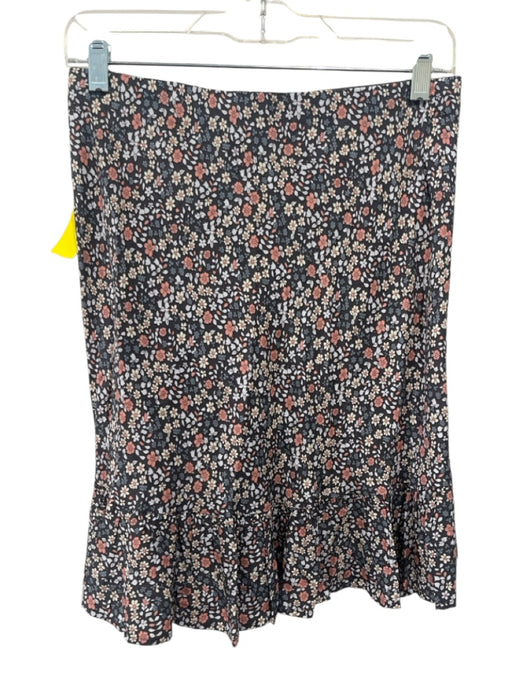 Rails Size M Navy & Multi Rayon & Viscose Elastic Waist Adjustable Detail Skirt Navy & Multi / M