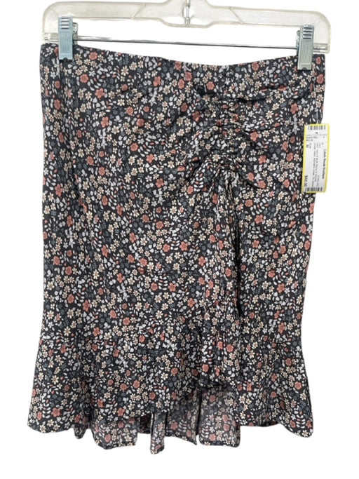 Rails Size M Navy & Multi Rayon & Viscose Elastic Waist Adjustable Detail Skirt Navy & Multi / M