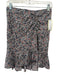 Rails Size M Navy & Multi Rayon & Viscose Elastic Waist Adjustable Detail Skirt Navy & Multi / M