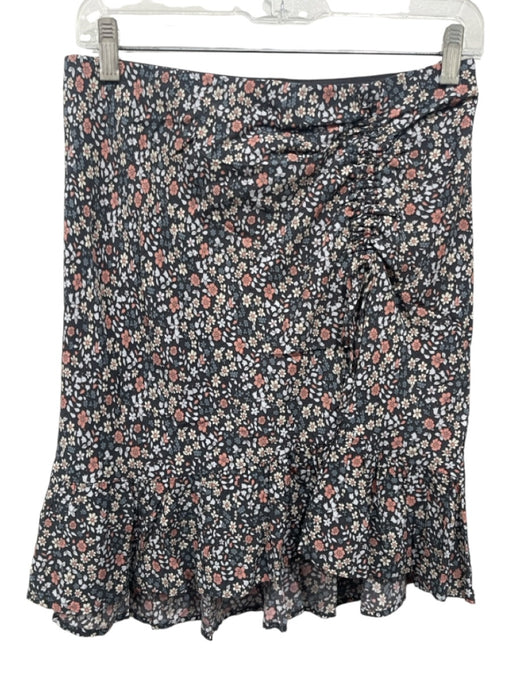 Rails Size M Navy & Multi Rayon & Viscose Elastic Waist Adjustable Detail Skirt Navy & Multi / M