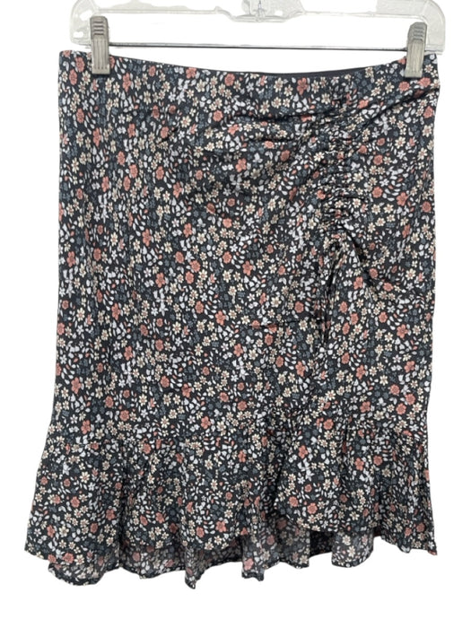 Rails Size M Navy & Multi Rayon & Viscose Elastic Waist Adjustable Detail Skirt Navy & Multi / M