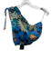 Rails Size S Black, Blue, Multi Cotton One Shoulder Floral Crop Top Black, Blue, Multi / S