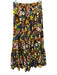 Cleobella Size S Yellow, Teal & Multi Cotton Elastic Back Floral Abstract Skirt Yellow, Teal & Multi / S