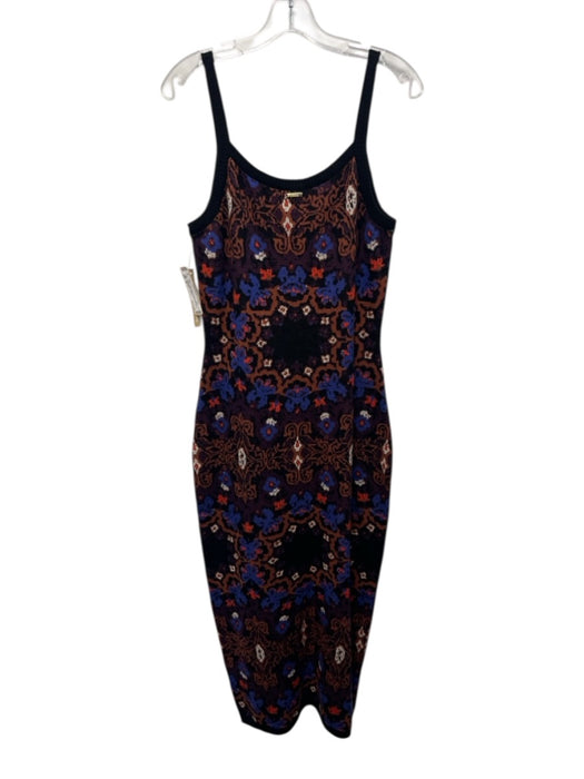 Cleobella Size M Purple, Brown, Multi Organic Cotton Sleeveless Knit Midi Dress Purple, Brown, Multi / M