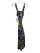 Cleobella Size S Blue, Yellow, White Cotton Sleeveless Abstract Print Midi Dress Blue, Yellow, White / S