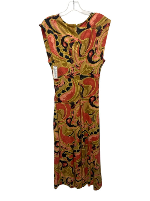 Cleobella Size M beige, pink, black Organic Cotton Sleeveless Midi Dress beige, pink, black / M