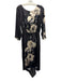 Hope for Flowers by Tracy Reese Size XS Black & Cream Acetate Floral Print Dress Black & Cream / XS