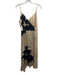 Hope for Flowers by Tracy Reese Size L Cream & Navy Blue Acetate V Neck Dress Cream & Navy Blue / L
