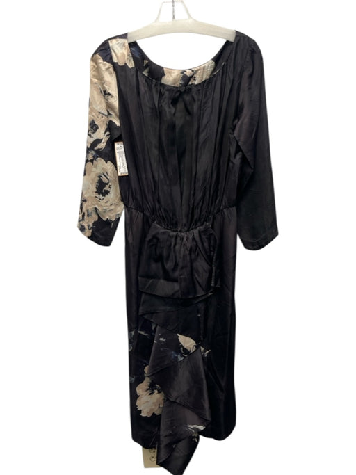 Hope for Flowers by Tracy Reese Size S Black & Cream Acetate 3/4 Sleeve Dress Black & Cream / S