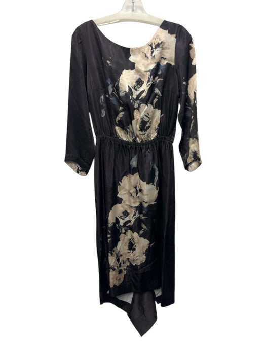 Hope for Flowers by Tracy Reese Size S Black & Cream Acetate 3/4 Sleeve Dress Black & Cream / S