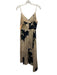 Hope for Flowers by Tracy Reese Size M Cream & Navy Blue Acetate V Neck Dress Cream & Navy Blue / M