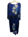 Hope for Flowers by Tracy Reese Size XL Blue & Cream Acetate 3/4 Sleeve Dress Blue & Cream / XL