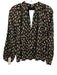 Velvet Size S Black, Beige & Orange Print Cotton Long Sleeve Abstract Print Top Black, Beige & Orange Print / S