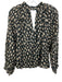 Velvet Size S Black, Beige & Orange Print Cotton Long Sleeve Abstract Print Top Black, Beige & Orange Print / S