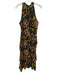 Cleobella Size L Black, Yellow, & Multi Viscose Sleeveless Floral Print Dress Black, Yellow, & Multi / L