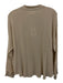 XiRENA Size S Cream White Cotton & Rayon Long Sleeve Buttons Stand-Up Collar Top Cream White / S