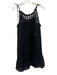 Cleobella Size L Black Cotton Sleeveless Tie Shoulder Crochet Lace Midi Dress Black / L