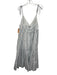Rails Size L White & Multi Cotton & Lyocell Striped Tie Shoulder Midi Dress White & Multi / L