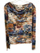 Cleobella Size S blue, pink, multi Organic Cotton Long Sleeve Abstract Print Top blue, pink, multi / S