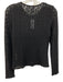 Velvet Size S Black Nylon & Cotton Long Sleeve Textured Semi Sheer Tank Inc Top Black / S