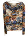 Cleobella Size L blue, pink, multi Organic Cotton Long Sleeve Abstract Print Top blue, pink, multi / L