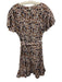Cleobella Size L White, Orange & Blue Cotton floral print Pleat Detail Dress White, Orange & Blue / L