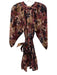 Cleobella Size M Purple, Blue, Brown Cotton & Viscose Abstract Floral Dress Purple, Blue, Brown / M