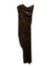 Good American Size S Black & Brown Polyester Blend Velvet Leopard Print Dress Black & Brown / S