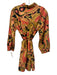 Cleobella Size S beige, pink & black Cotton Long Sleeve Abstract Swirls Dress beige, pink & black / S