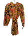 Cleobella Size S beige, pink & black Cotton Long Sleeve Abstract Swirls Dress beige, pink & black / S