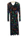 Cleobella Size M Black, Blue, Green Nylon & Elastane Mesh Abstract Print Dress Black, Blue, Green / M