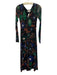 Cleobella Size M Black, Blue, Green Nylon & Elastane Mesh Abstract Print Dress Black, Blue, Green / M