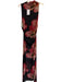 Misa Size L Black, Red & Pink Polyester Blend Mesh Floral Boat Neck Dress Black, Red & Pink / L