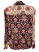 Cino Size XS Pink, Blue, White Cotton Long Sleeve Abstract Floral Buttons Top Pink, Blue, White / XS