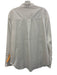 Good American Size 3/L White Cotton & Nylon Long Sleeve Buttons Collar Top White / 3/L