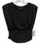 Good American Size S Black Cotton & Spandex Sleeveless Corset Side Zip Crop Top Black / S