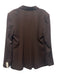 Good American Size XL Brown Polyester & Viscose Single Button Flap Pocket Jacket Brown / XL