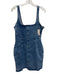 Good American Size L Medium Wash Cotton Denim Sleeveless Scoop Neck Darted Dress Medium Wash / L