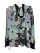 Brodie Size L Blue, Purple & Black Cashmere Hood Tie Dye Knit Sweater Blue, Purple & Black / L