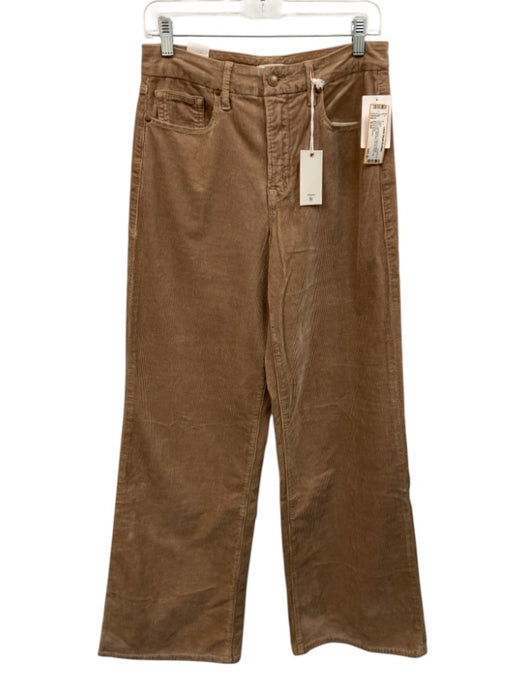 Good American Size 8/29 Light Brown Cotton & Modal Corduroy High Rise Pants Light Brown / 8/29