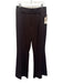 Good American Size 12/31 Dark Brown Polyester & Viscose High Rise Trouser Pants Dark Brown / 12/31