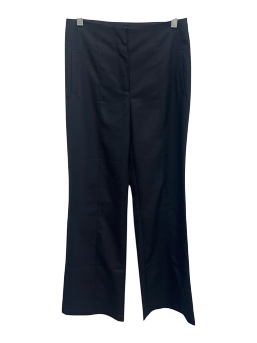 Greylin Size S Navy Blue Polyester & Viscose High Rise Flare Leg Zip Fly Pants Navy Blue / S