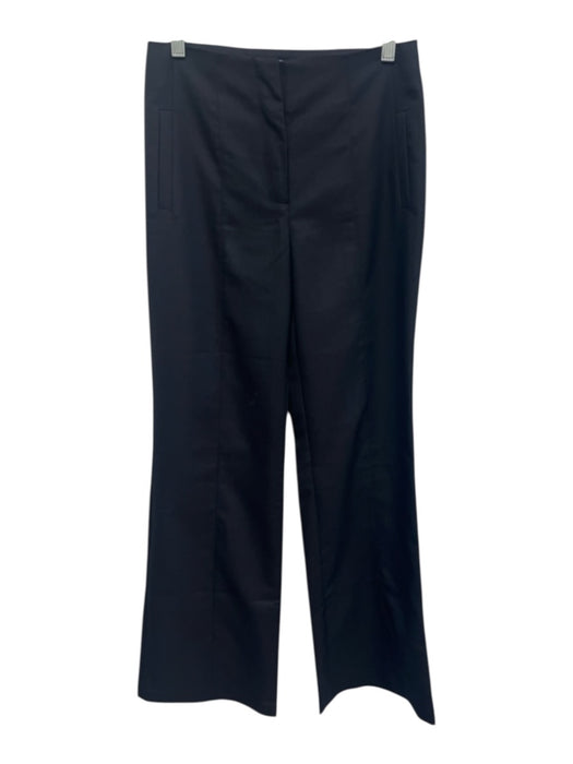 Greylin Size S Navy Blue Polyester & Viscose High Rise Flare Leg Zip Fly Pants Navy Blue / S