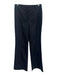 Greylin Size S Navy Blue Polyester & Viscose High Rise Flare Leg Zip Fly Pants Navy Blue / S