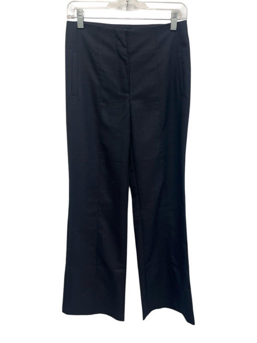 Greylin Size S Navy Blue Polyester & Viscose High Rise Flare Leg Zip Fly Pants Navy Blue / S