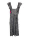 Splendid Size XS Black & White Viscose & Cotton Square Neck Gingham Maxi Dress Black & White / XS
