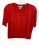 Splendid Size XS Red Orange Viscose Blend Short Sleeve seam detail Top Red Orange / XS
